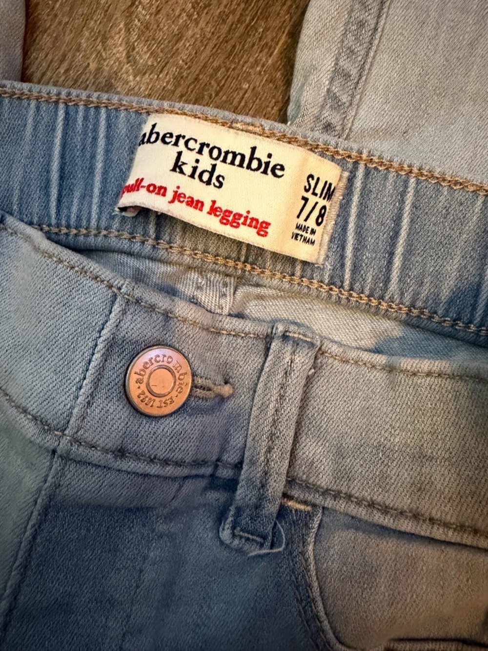 Abercrombie Kids Girls Jeans Size 7/8 - Picture 3 of 6